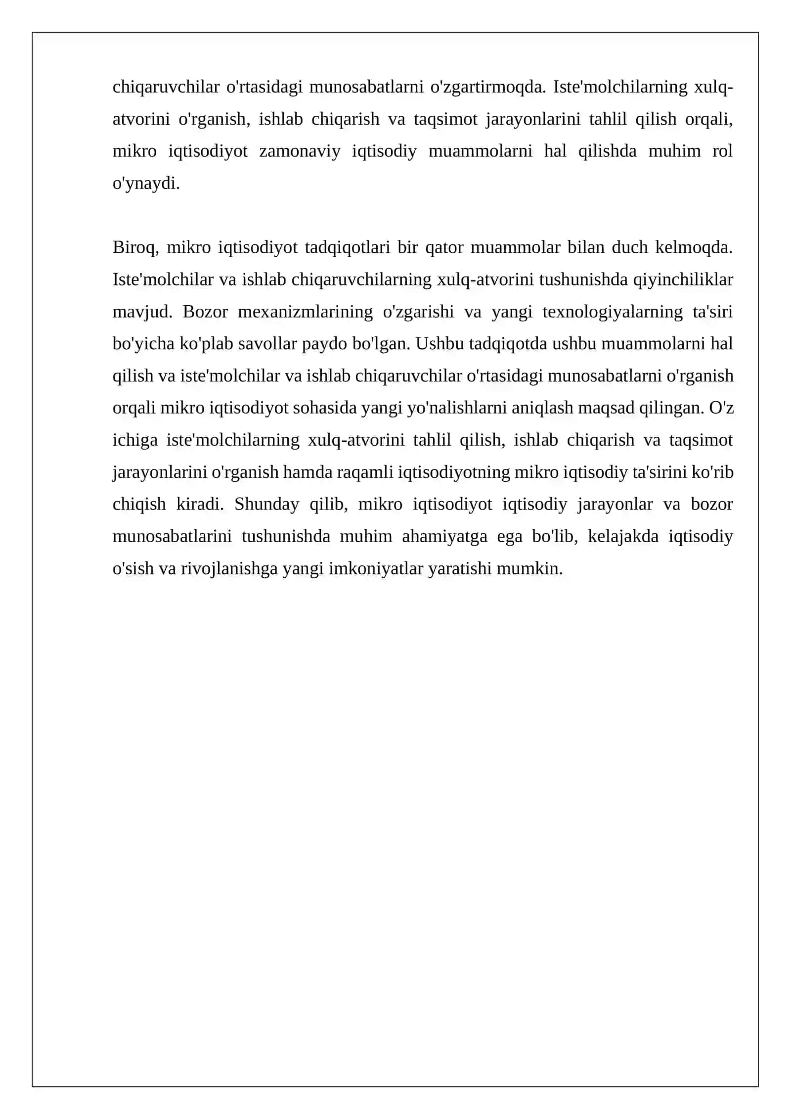 Mikro Iqtisodiyotga Kirish 3