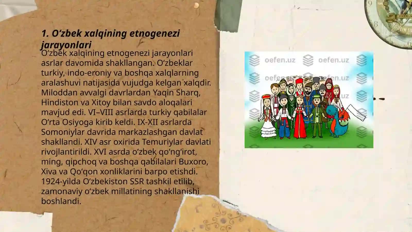 Oʻzbek xalqi etnogenezi va etnik tarixiga oid asarlari 3