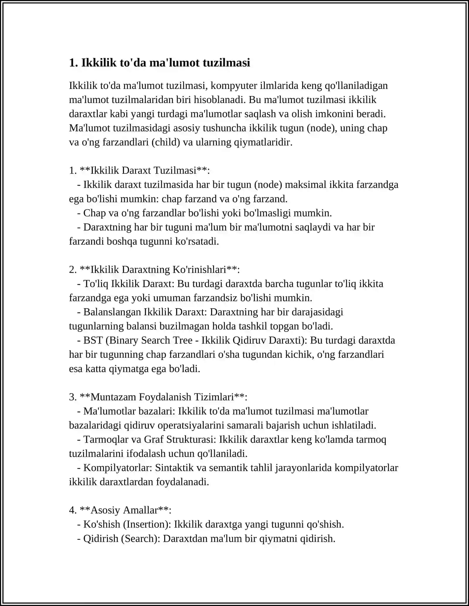 BINARY HEAP SHAKLIDAGI MA'LUMOTLAR TUZILMALARI 3