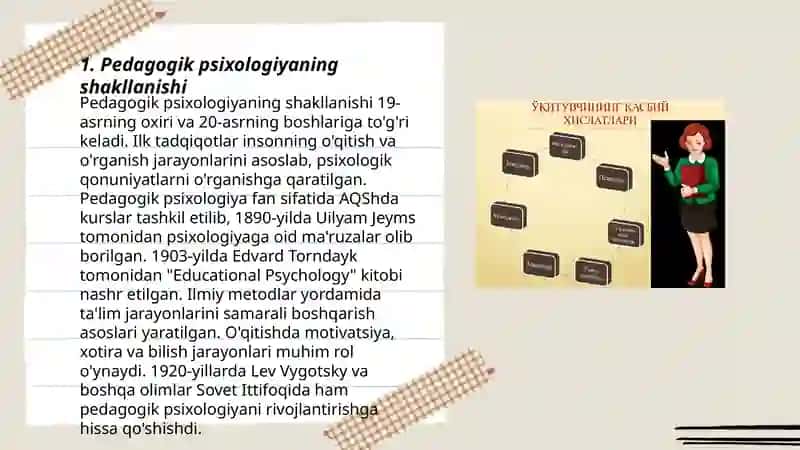 Pedagogik psixologiyaning yuzaga kelish tarixi 3
