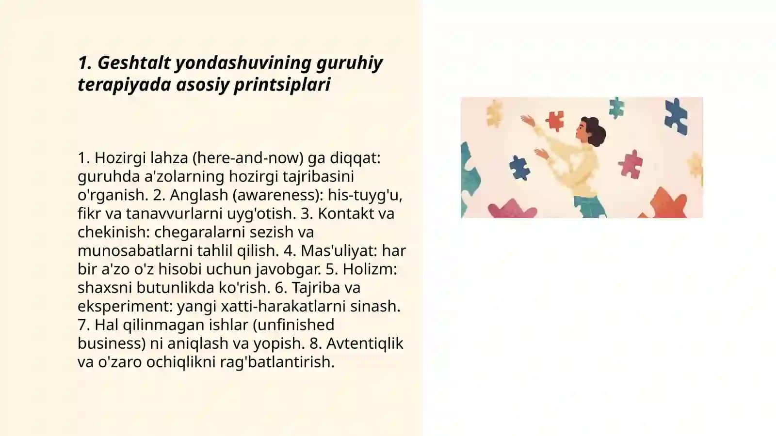 Geshtalt yondashuv guruhiy terapiyasi 3