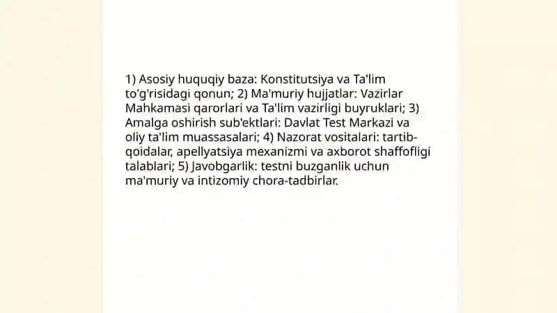 ОТМ кириш тестлари таҳлили 3