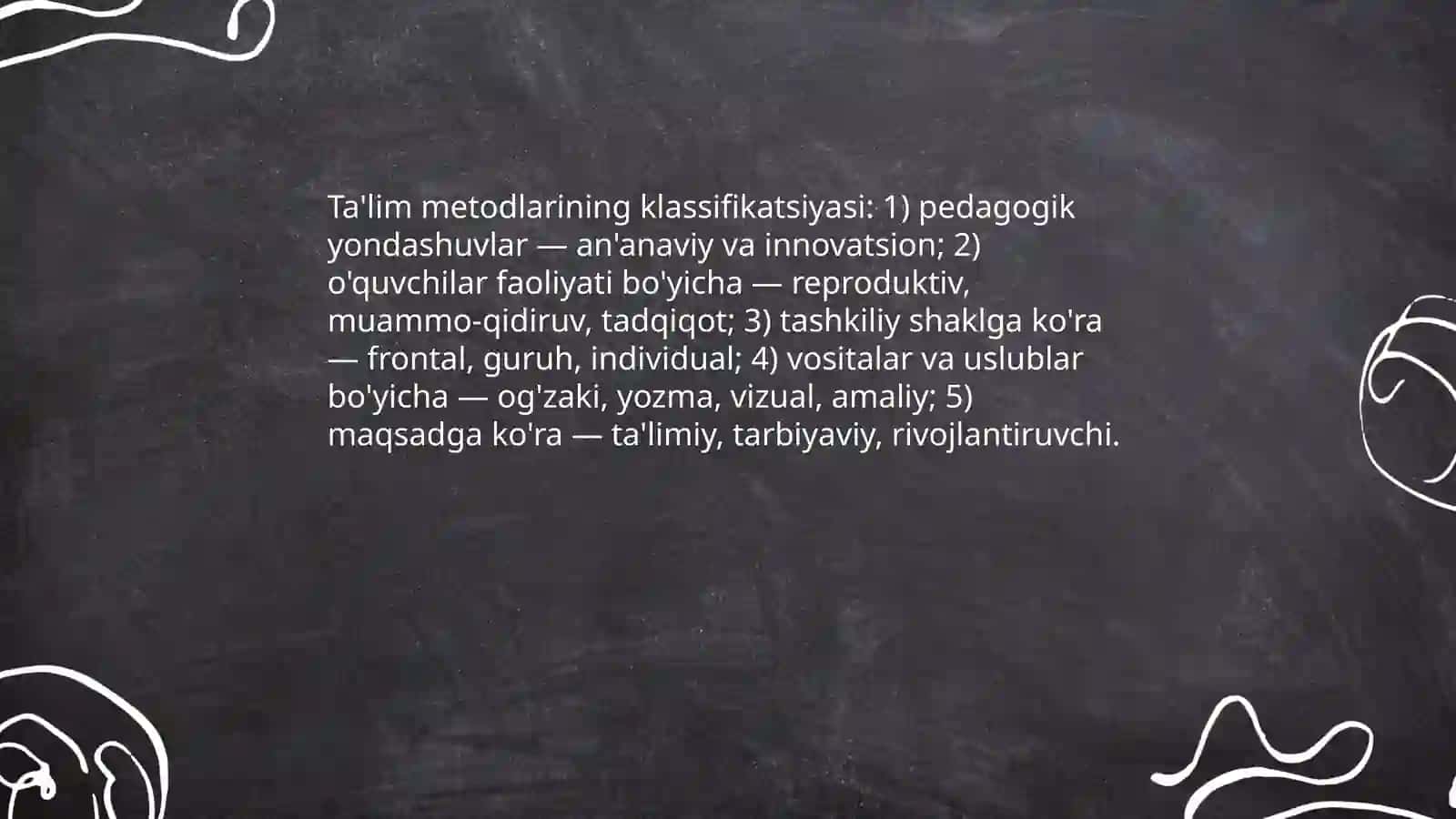 Ta'lim metodlari va vositalari 3
