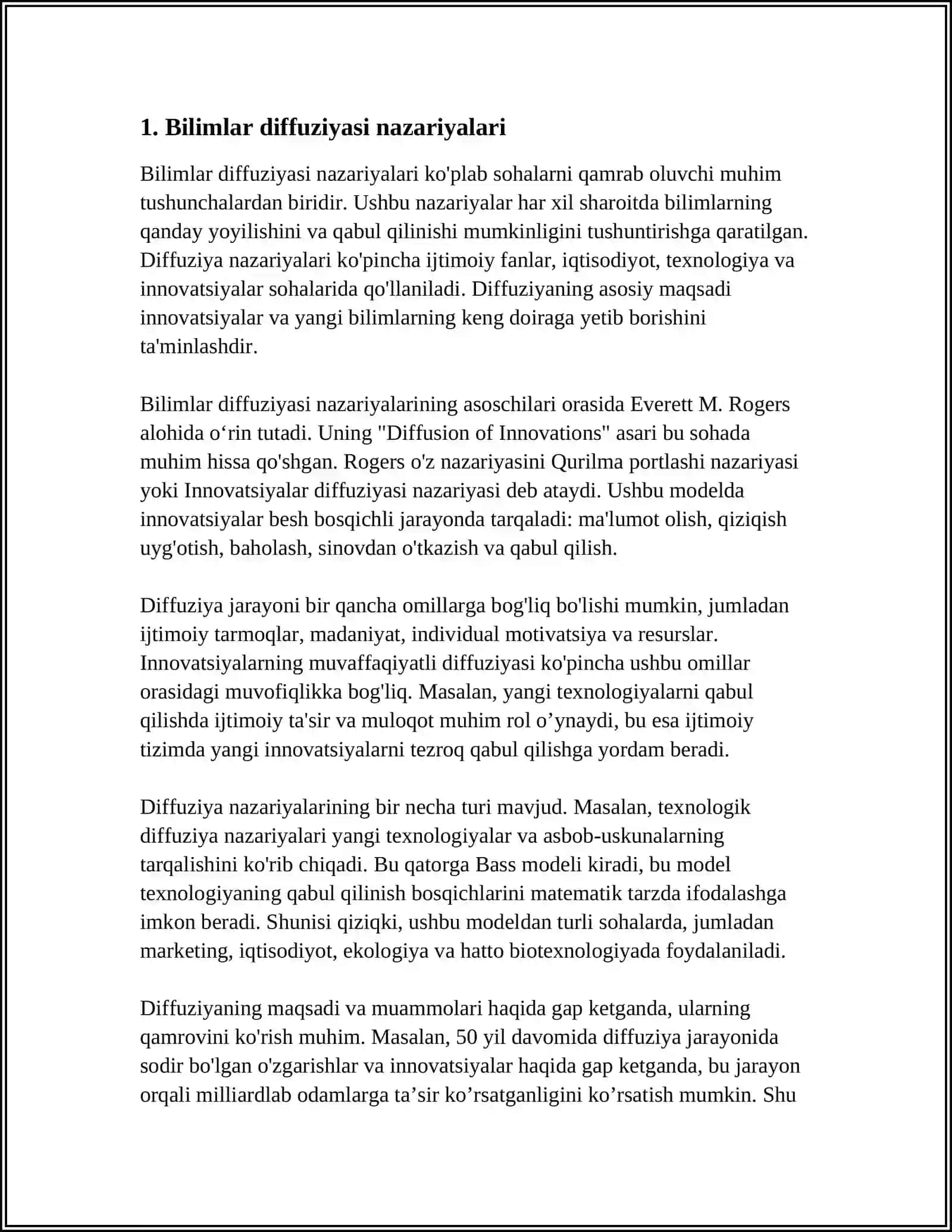 Bilimlar Diffuziyasi 3