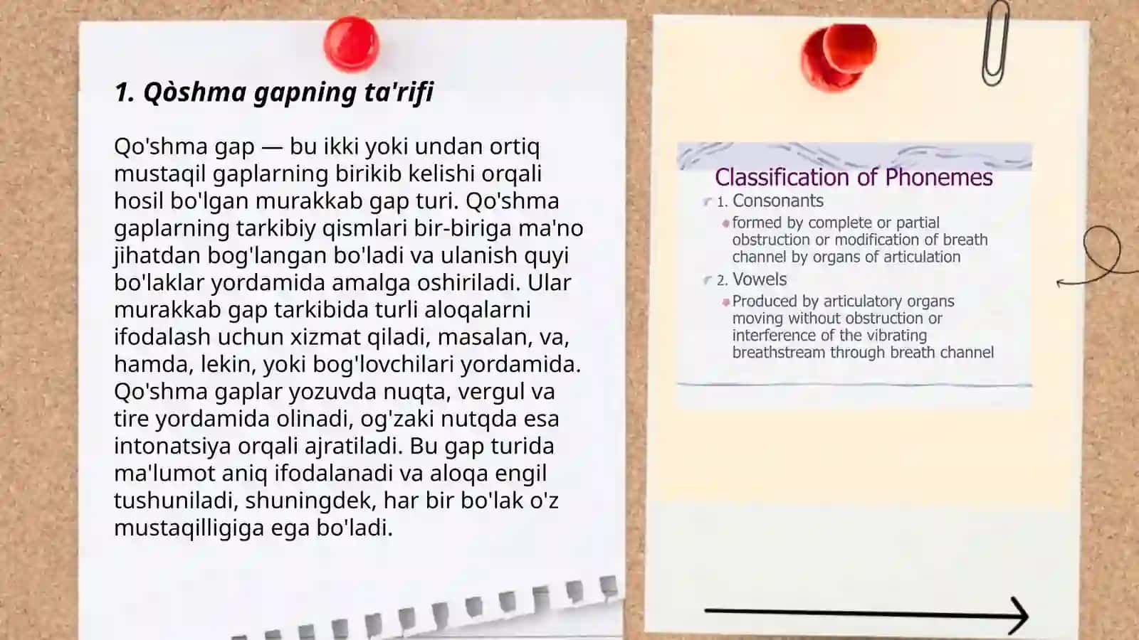 Qòshma gapning ta'rifi va tasnifi 3