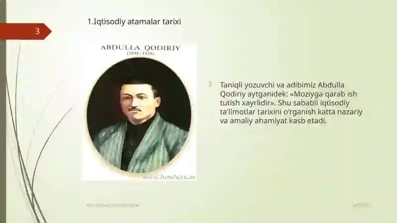 Iqtisodiy ta'limotlar tarixi 3