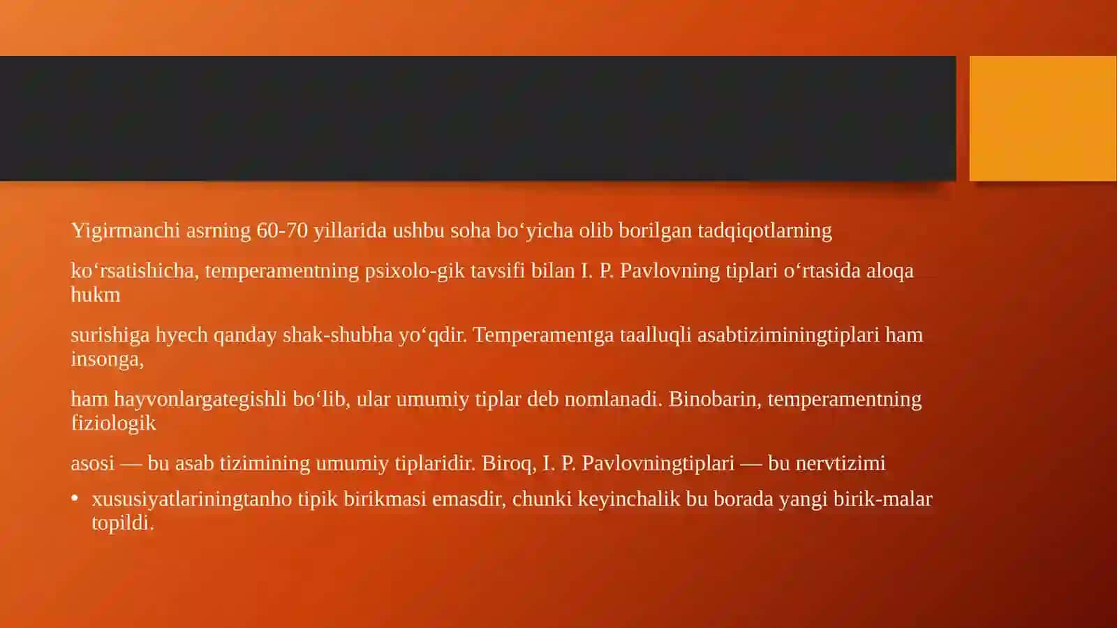 Shaxni temperamentini tadqiq etish metodi 3