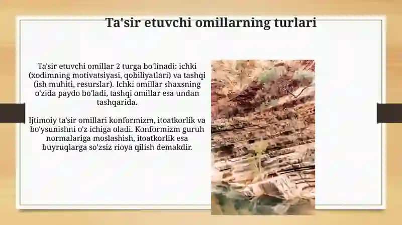 Ta'sir etuvchi omillar 3