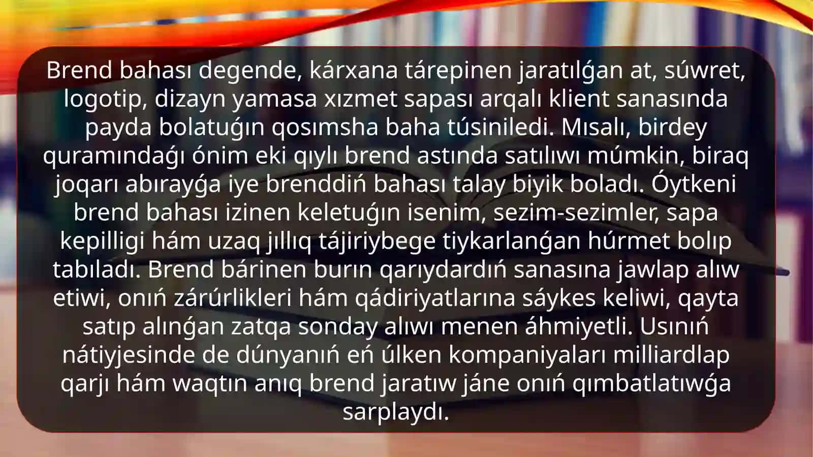 Brend baholash usullari 3