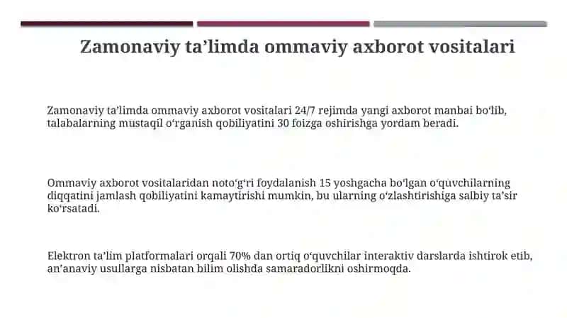 Zamonaviy ta'limda media 3