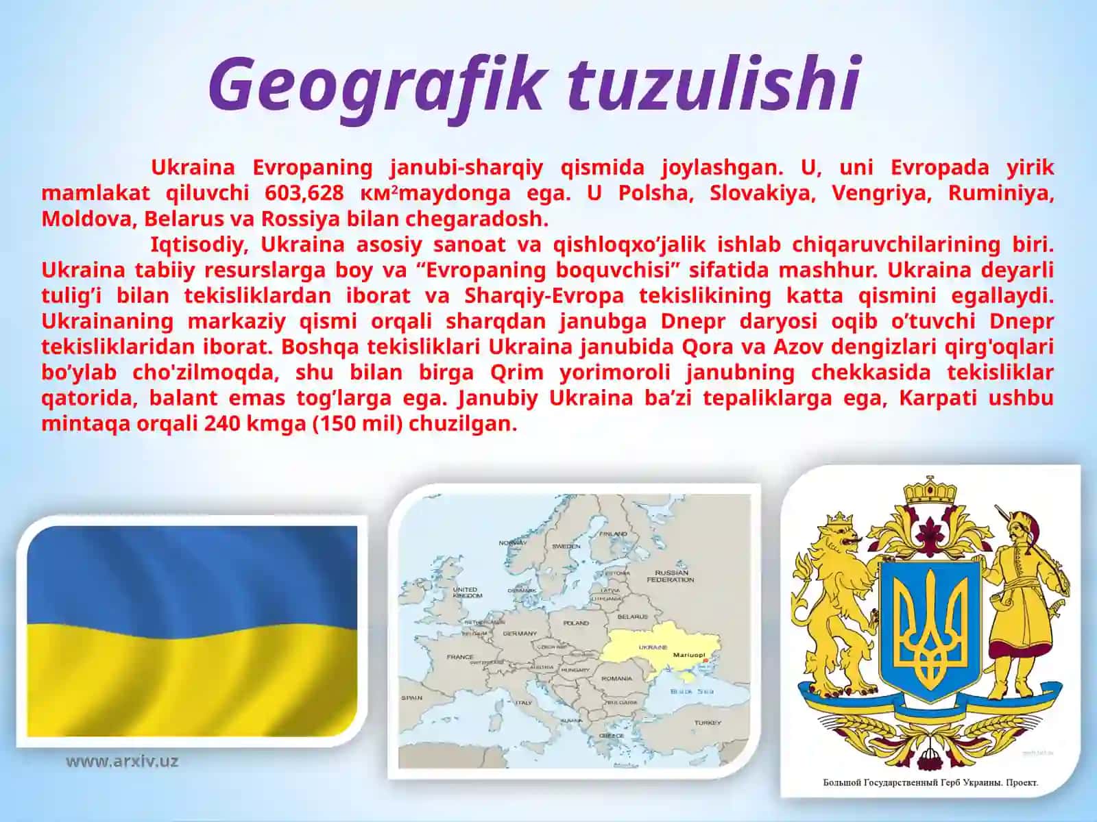 Geografik tuzulishi 3