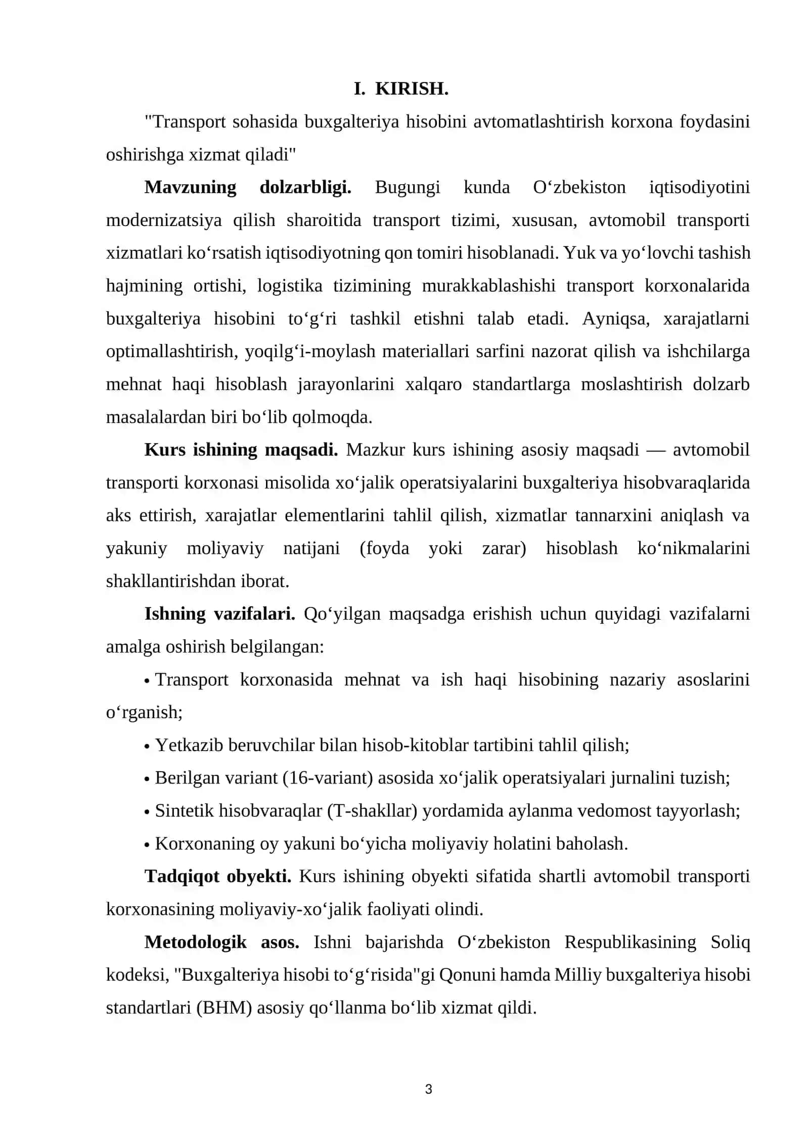 Mehnat va ish haqining sintetik hisobi. 3