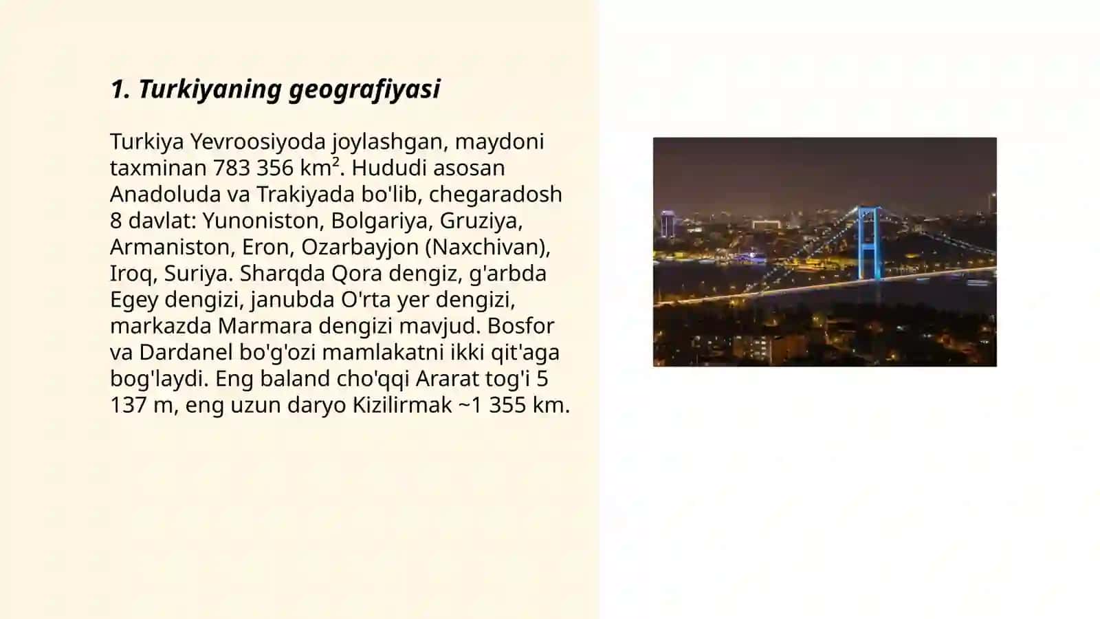 Turkiyaning geografiyasi 3