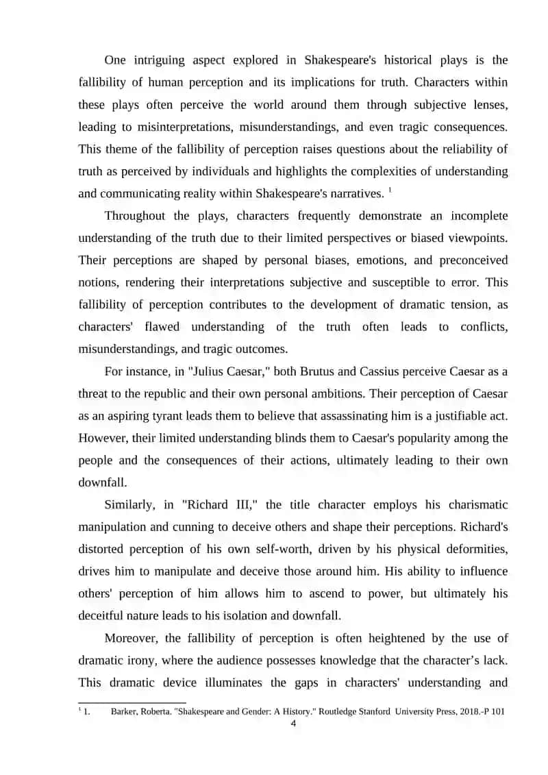 THE DESCRIPTION OF TRUTH AND ISSUE IN SHAKESPEARE’S HISTORIES.doc 3
