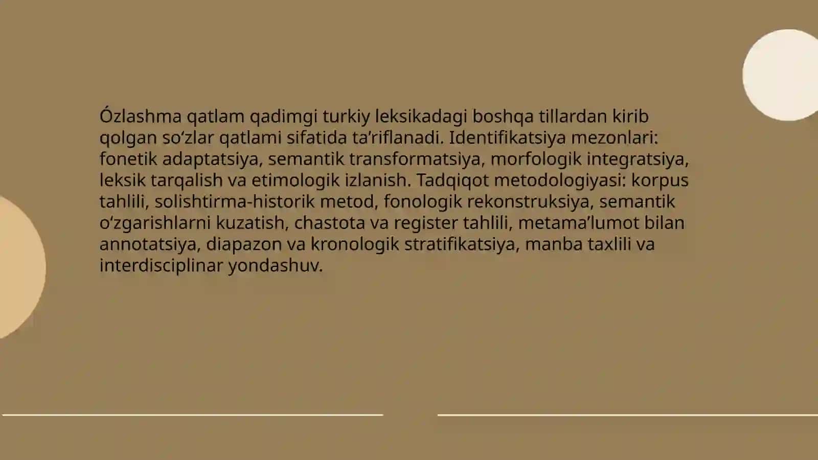 Qadimgi turkiy til leksikasi Òzlashma qatlam 3
