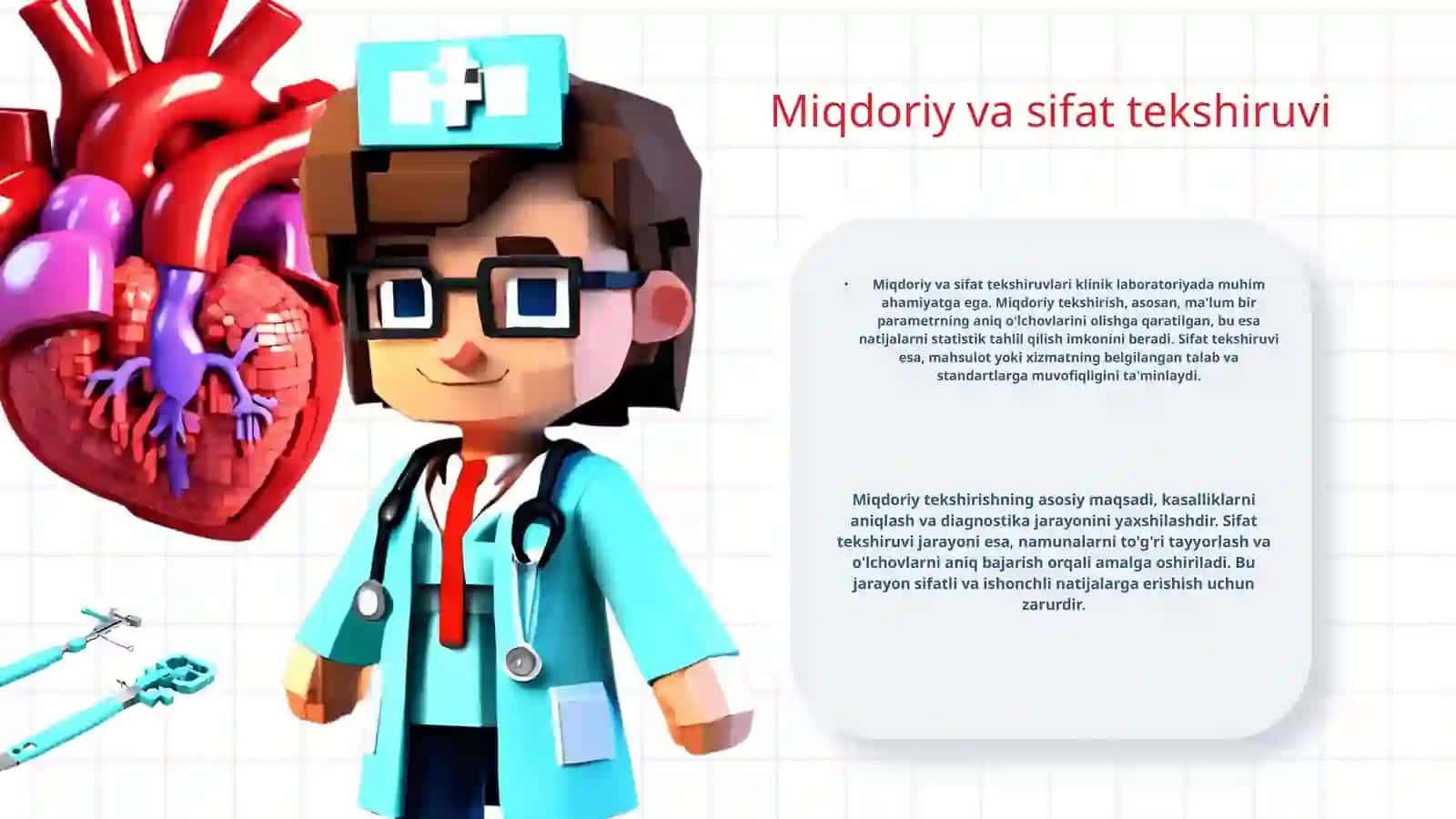 Miqdor va sifatning kilinik laboratorya tekshiruvlari 3