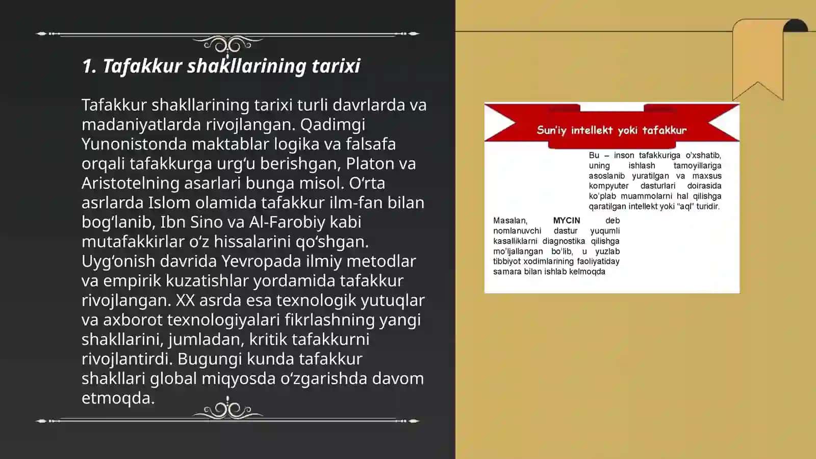 Tafakkur shakllari 3