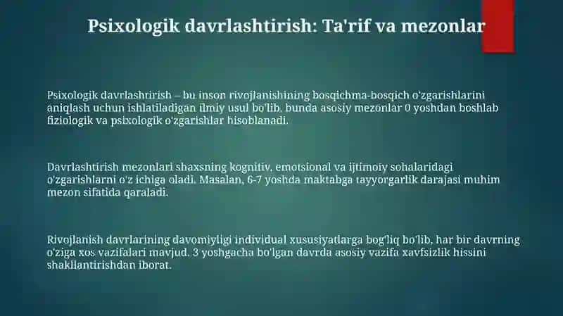 Psixologik davrlashtirish 3
