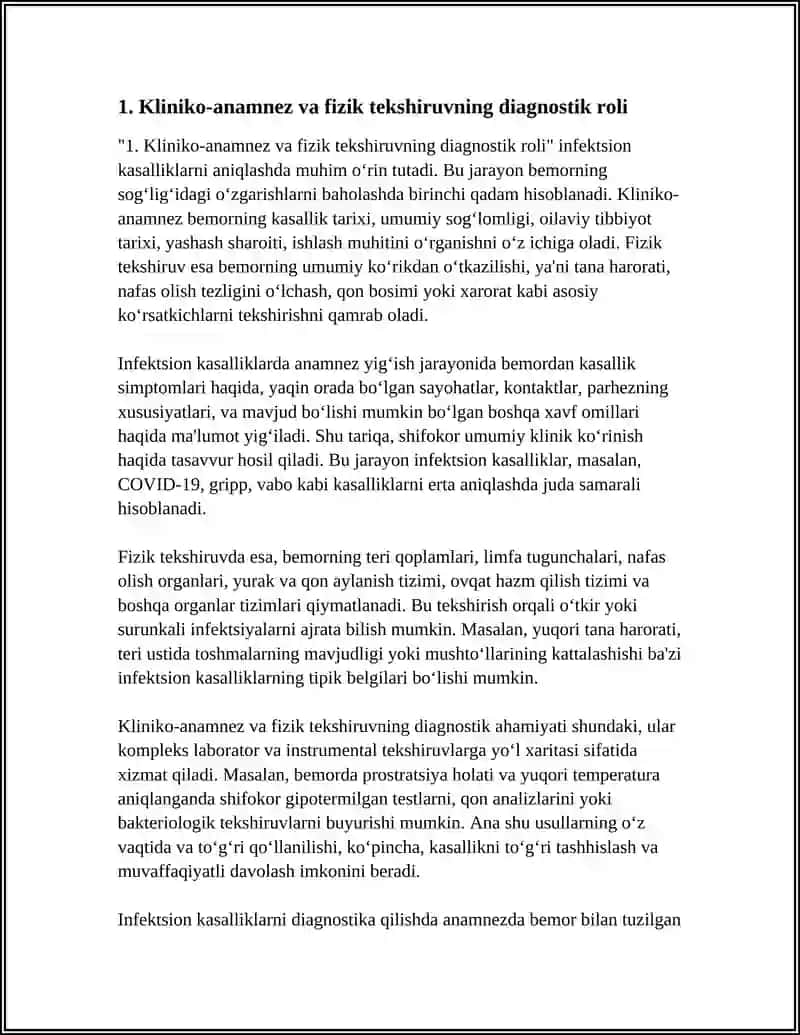 INFEKSION KASALLIKLARNI DIAGNOSTIKA USULI 3