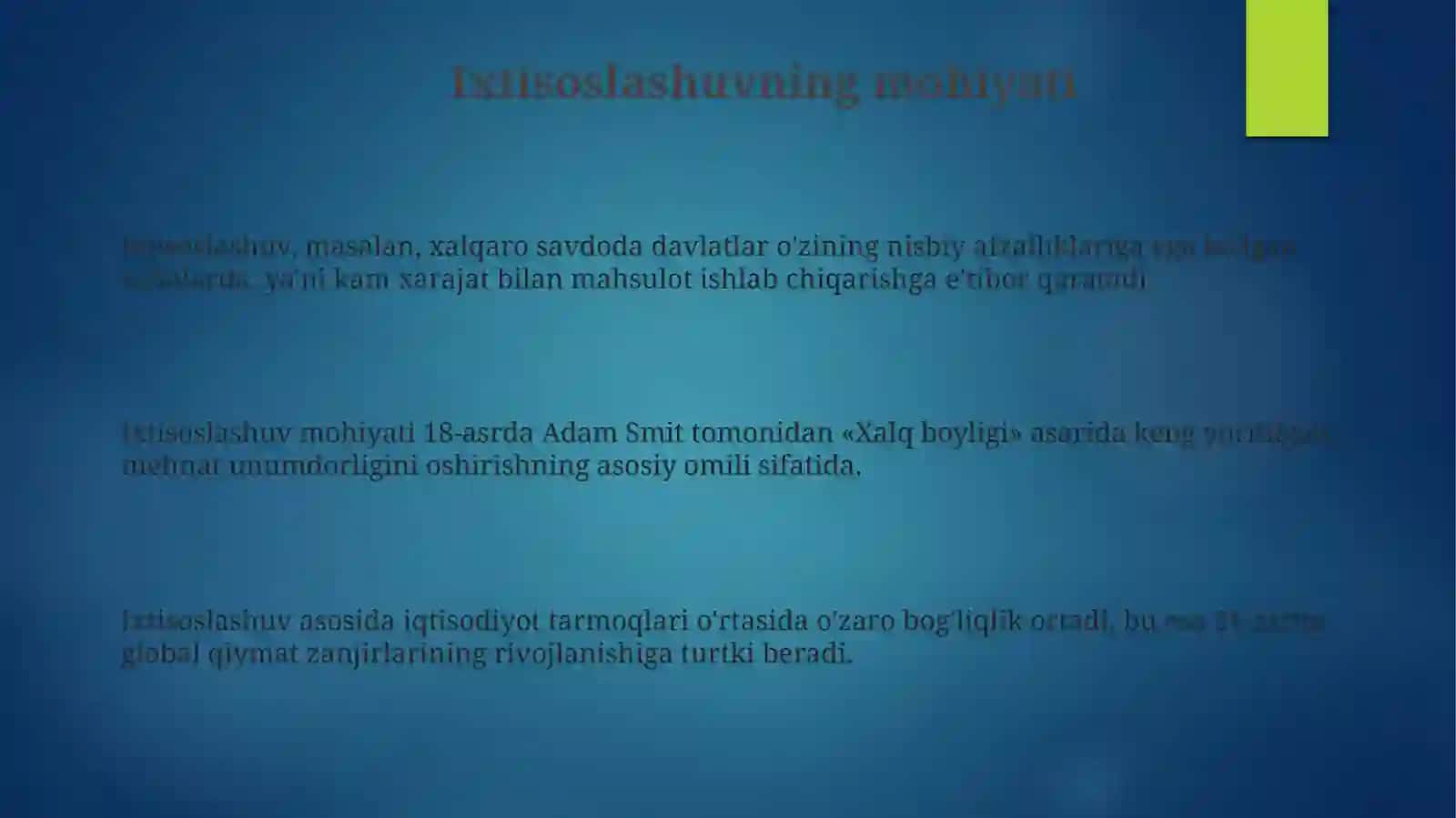 Ixtisoslashuvning mohiyati 3