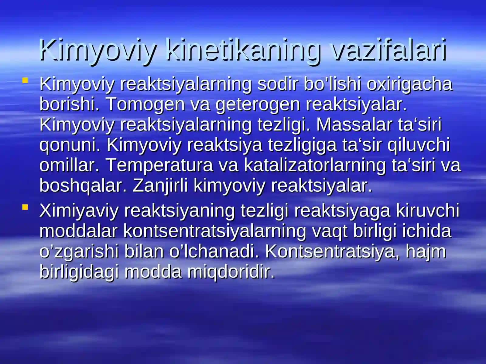 Kimyoviy kinetika 3
