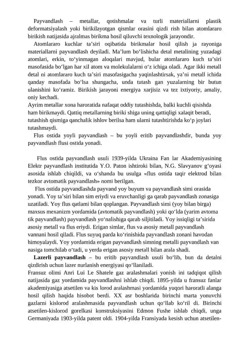 Flus ostida yoyli payvandlash 3