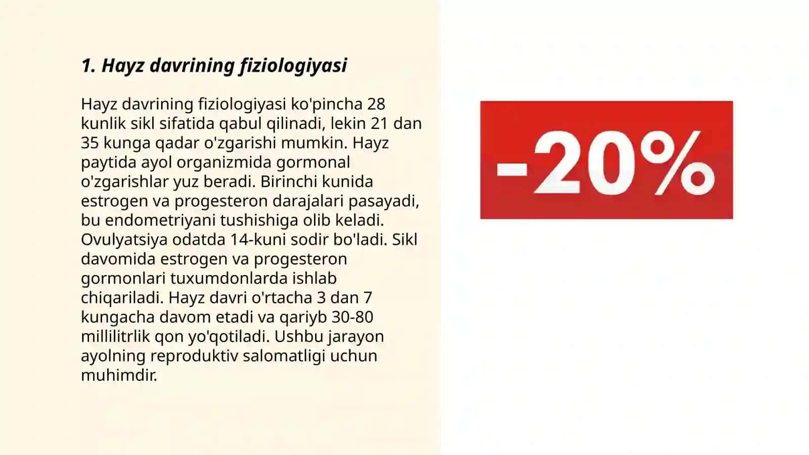 Normal hayz sikli va uning boshqarilishi 3