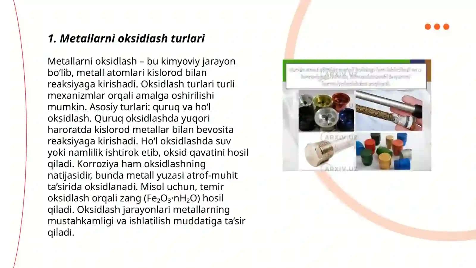 Metallarni oksidlash va fosfatlash 3