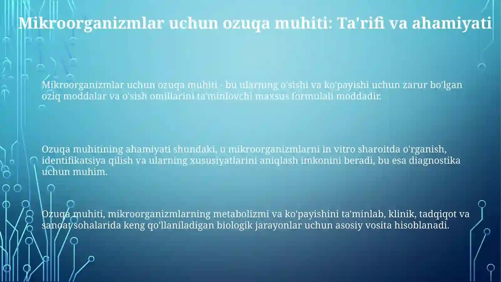 Mikroorganizmlarning ozuqamuhiti 3