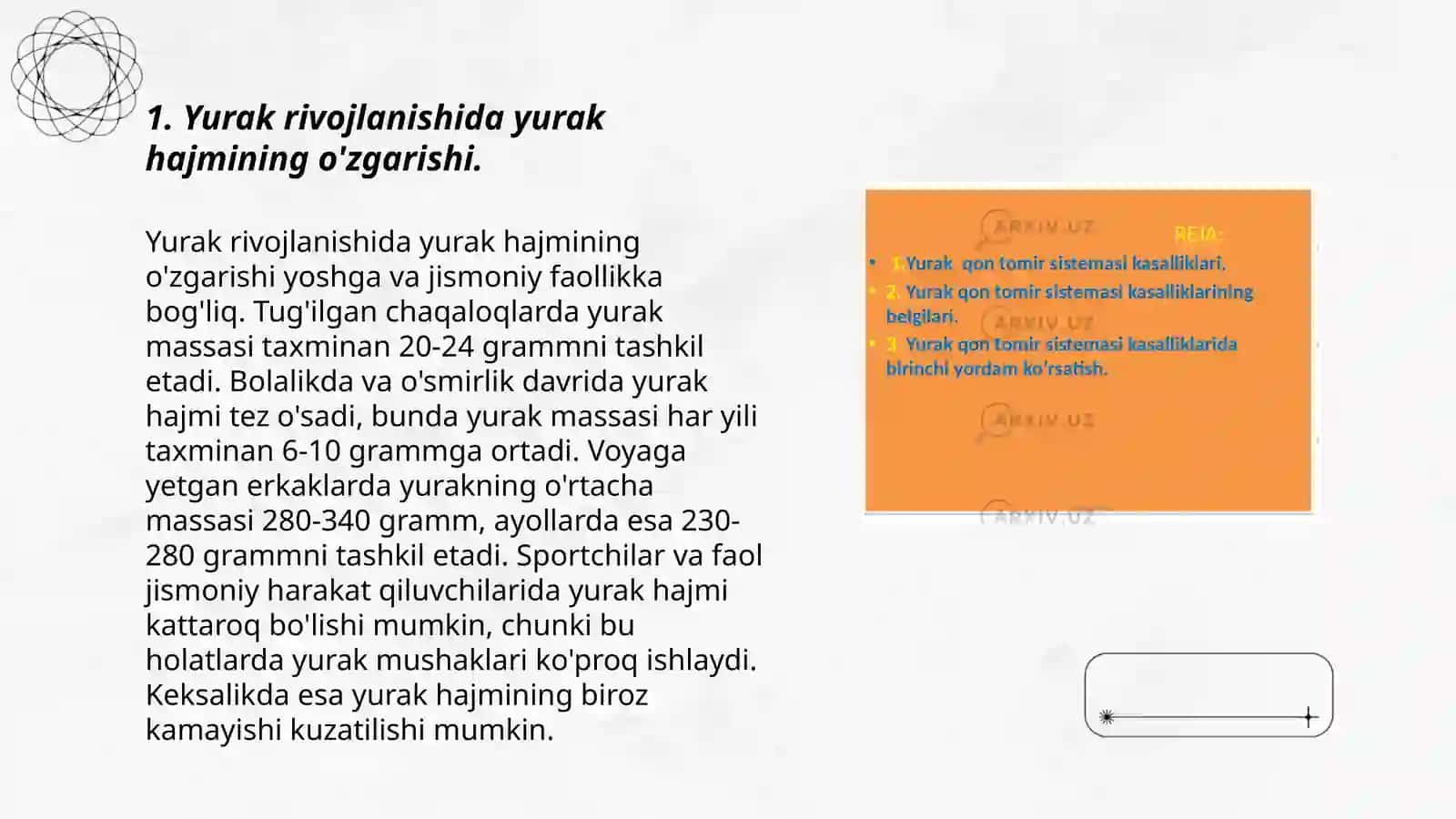 Bola rivojlanishida yurak xajmini o‘zgarishi 3