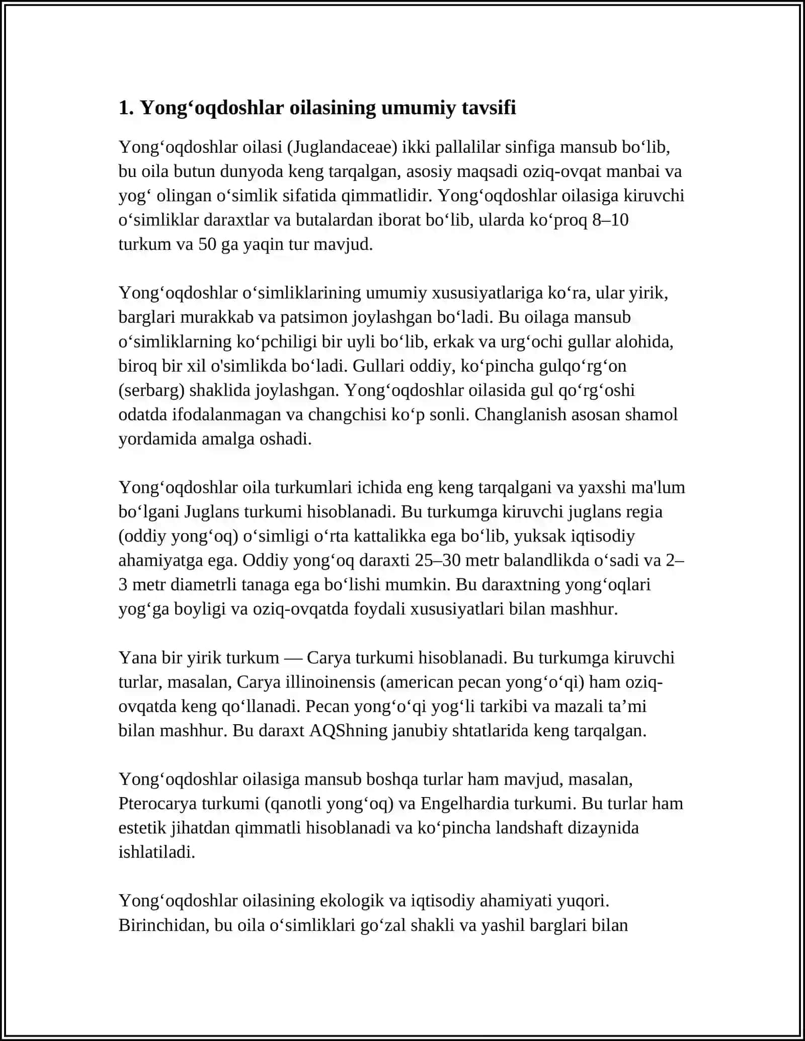 YONGʻOQDOSHLAR OILASI 3