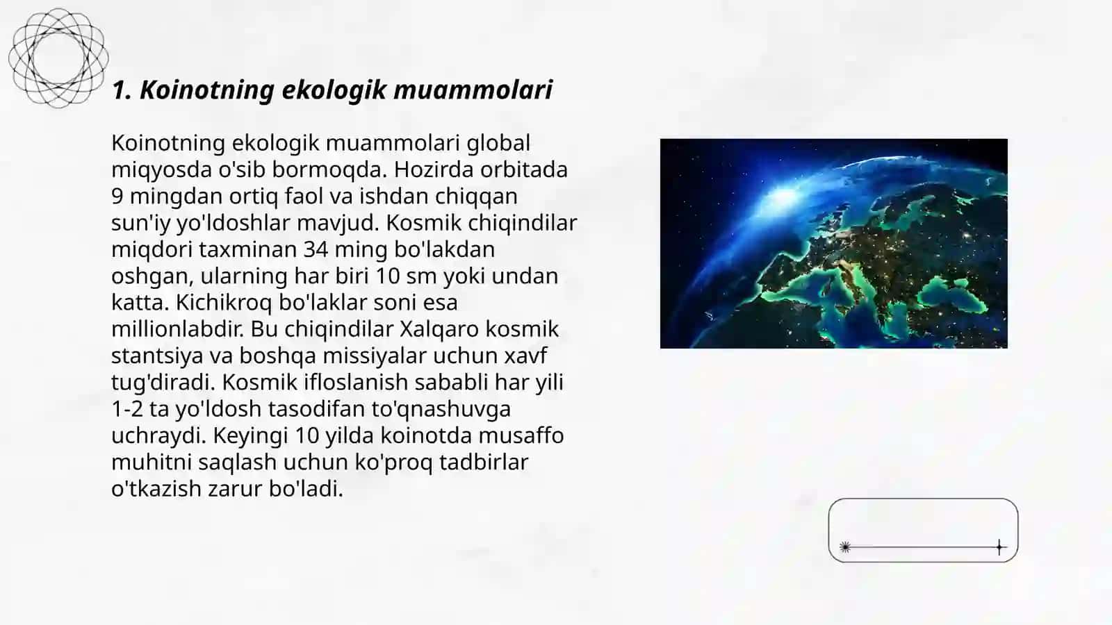 Koinot va inson ekologiyasi 3