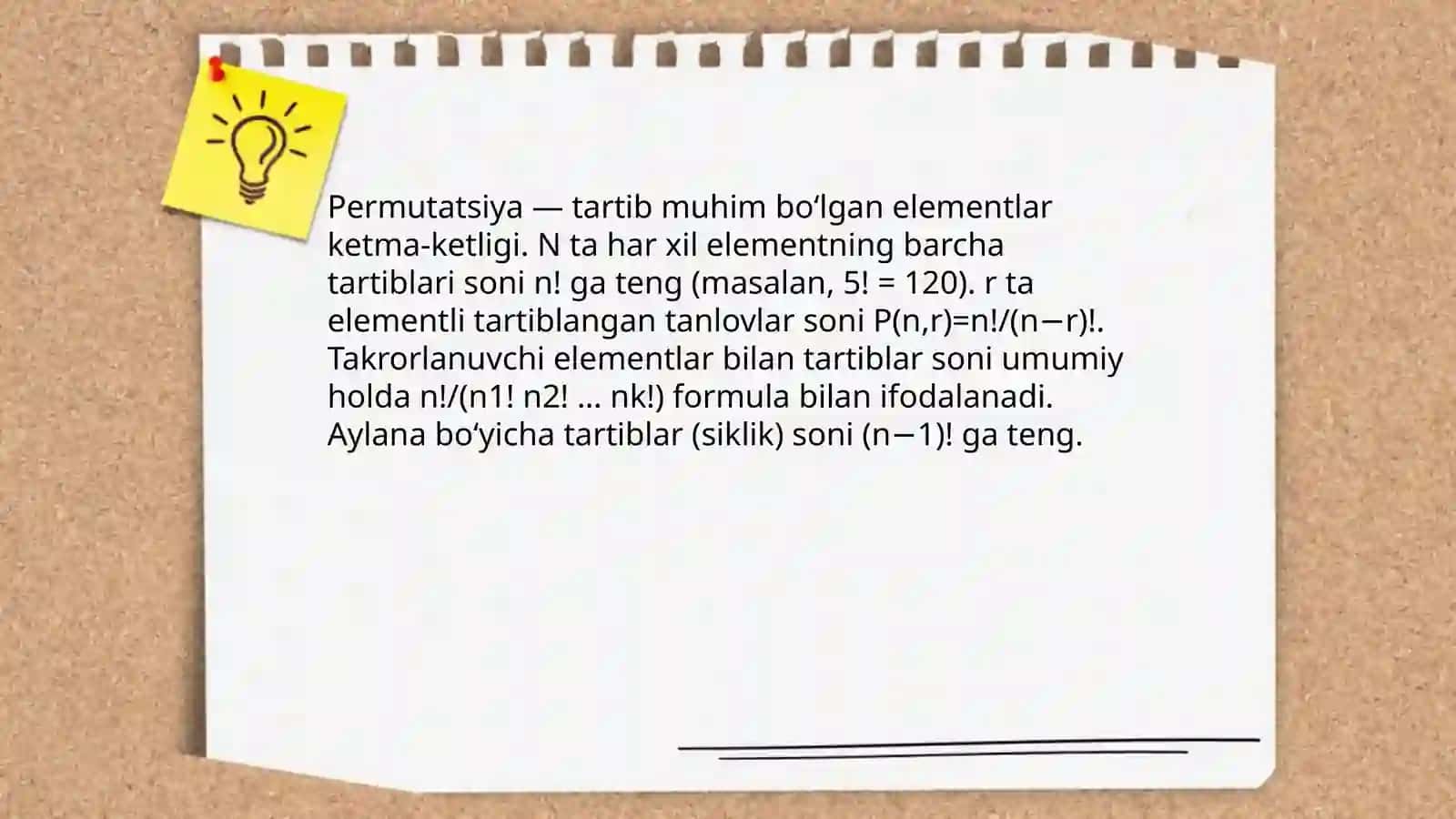 Kombinatorikaga oid masalalar 3
