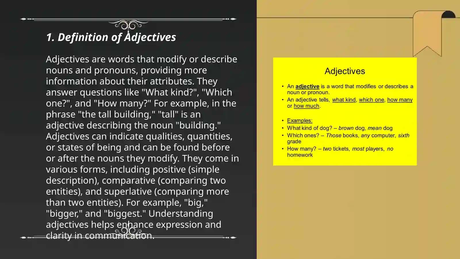 Adjectives 3