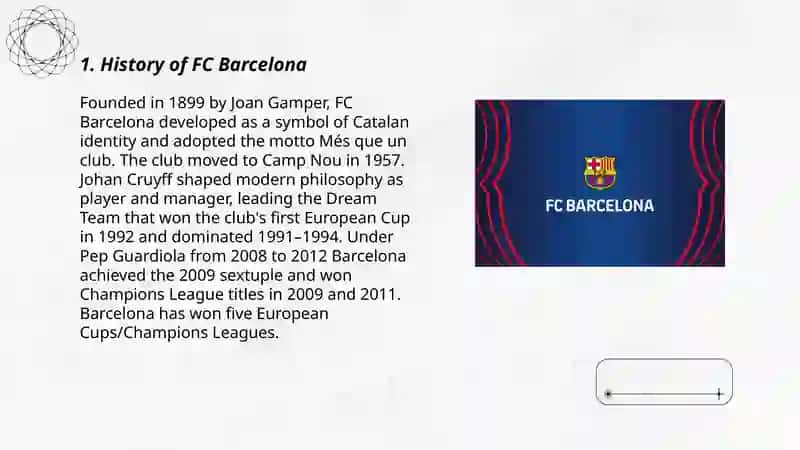 Football Club Barcelona History 3
