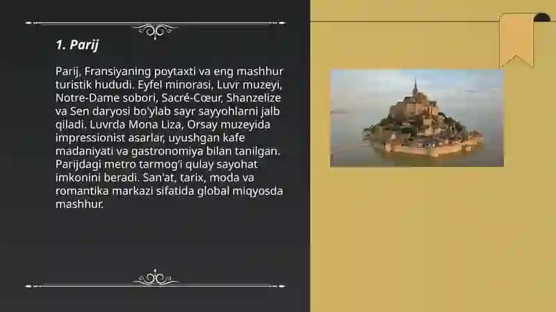 Fransiyadagi Turistik hududlar 3