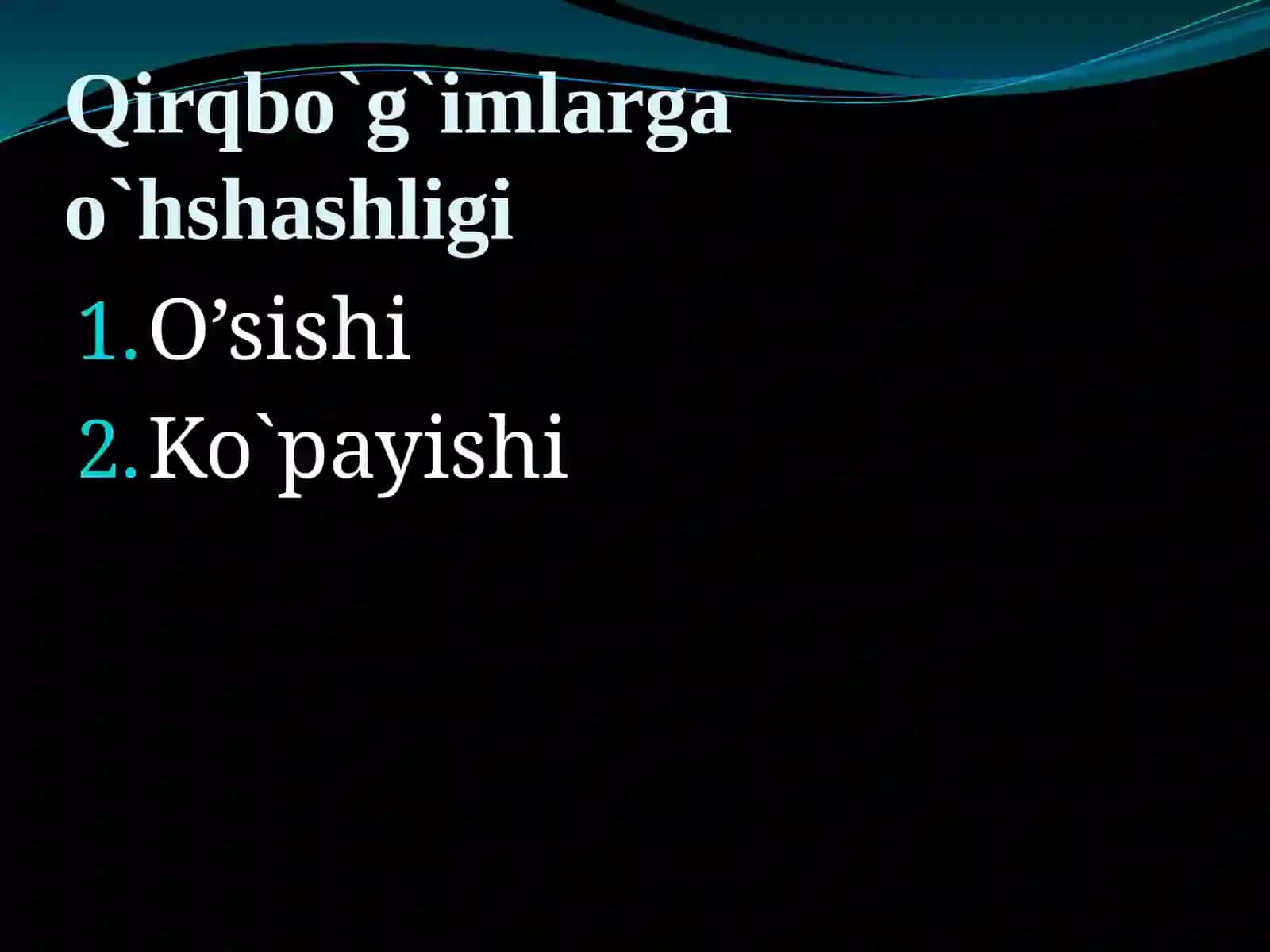 Qirqbo`g`imlardan Farqi 3