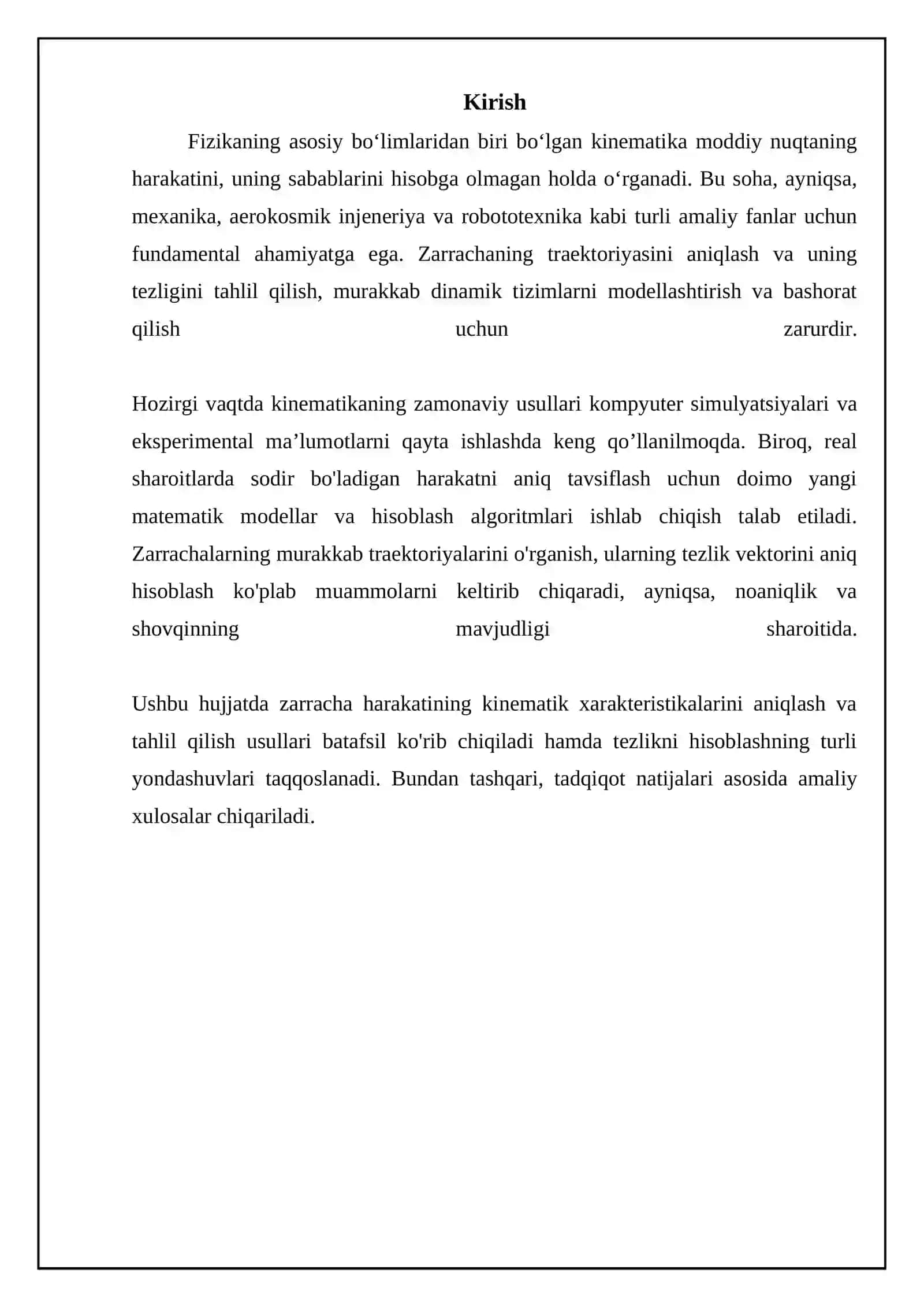 Kinematika asoslari 3