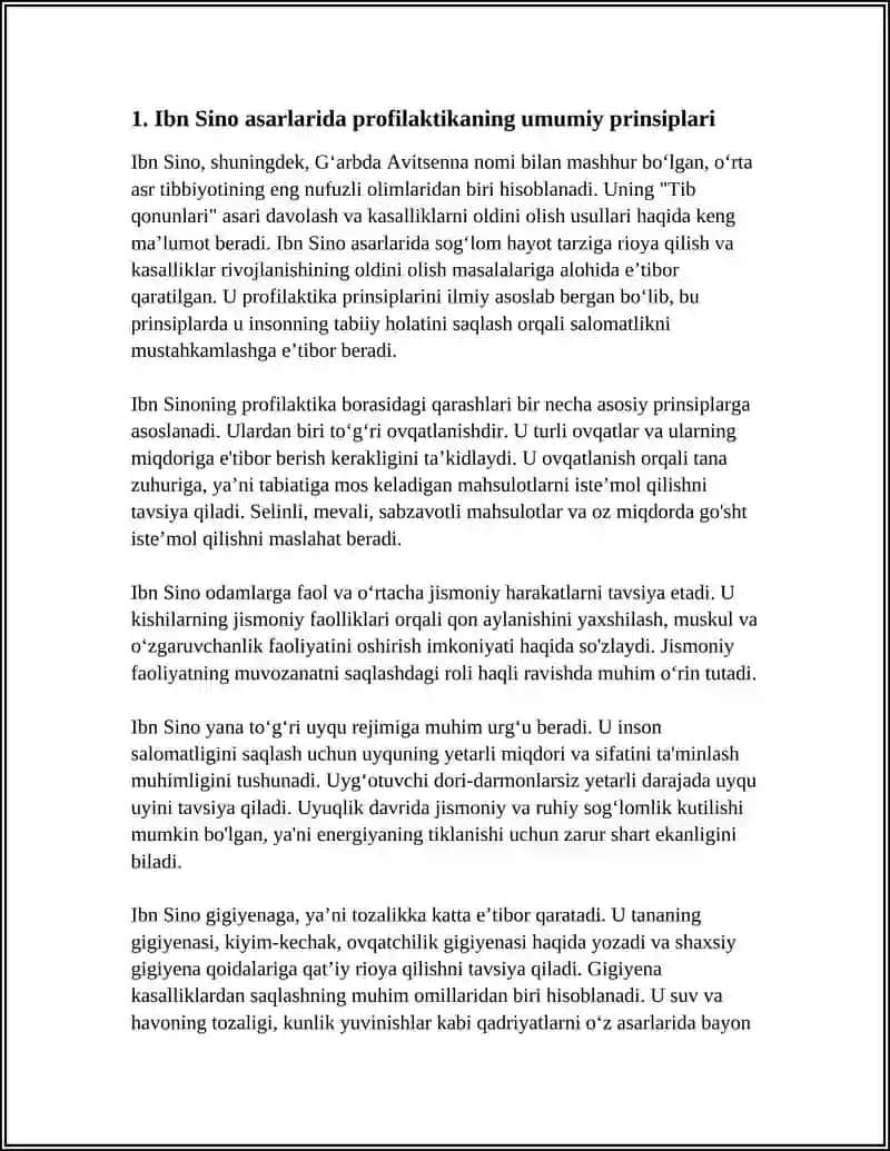 IBN SINO ASARLARIDA KASALLIKNI OLDINI OLISH USULLARI 3