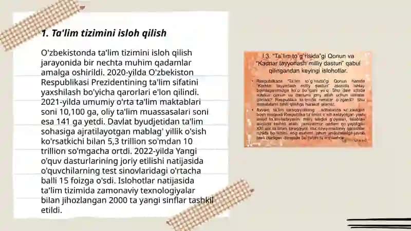 Oʻzbekiston Respublikasi taʼlim tizimi va talim muassasalari menejmenti 3