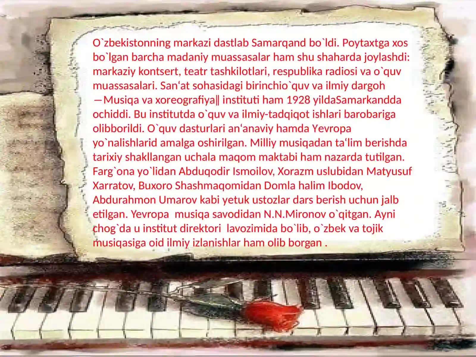 19 ASR O’ZBEK MUSIQA SAN’ATI 3