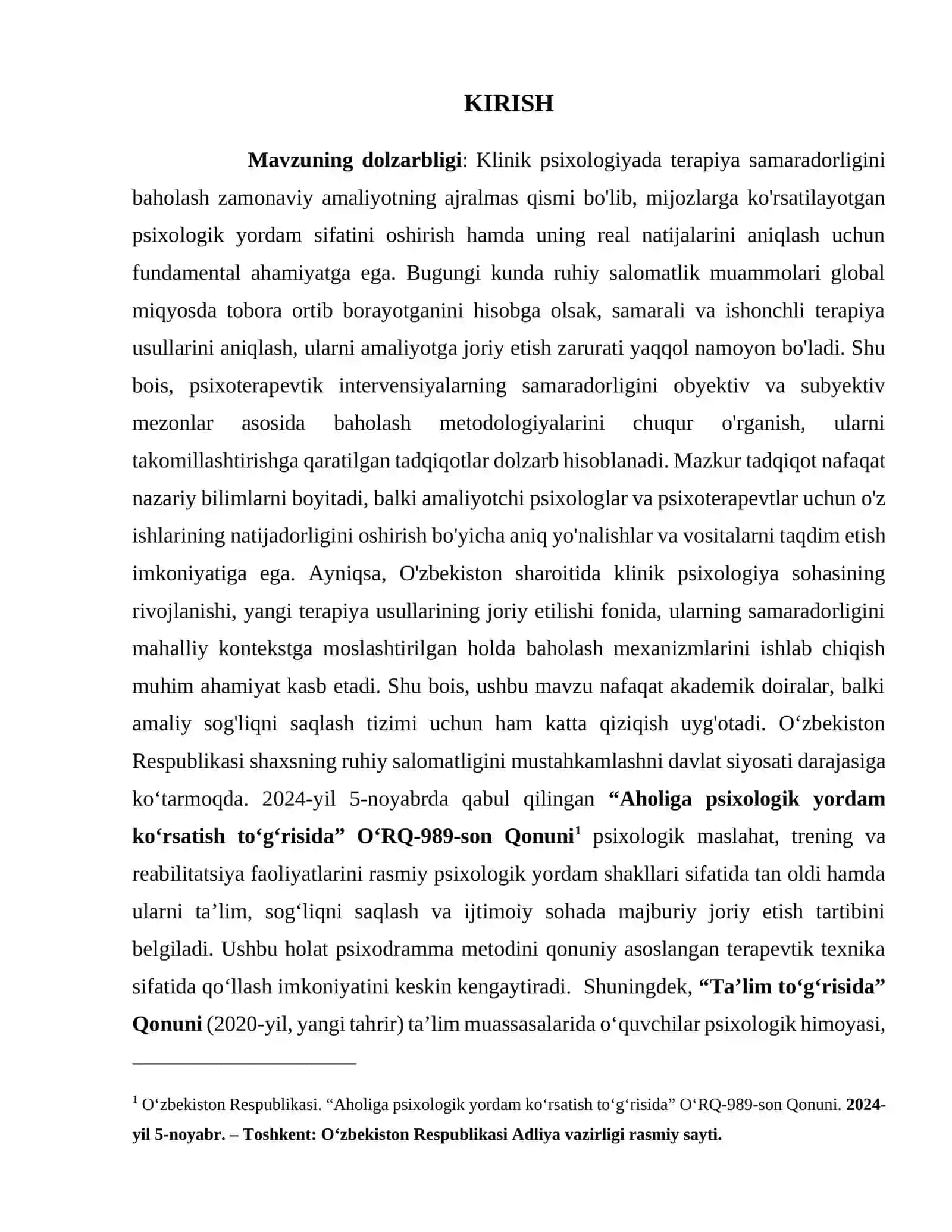 Klinik psixologiyada terapiya samaradorligini baholash mezonlari 3