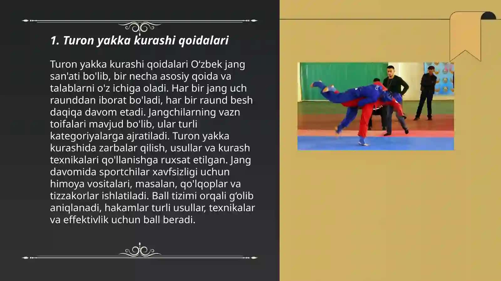 Turon yakka kurashi qoidalari 3