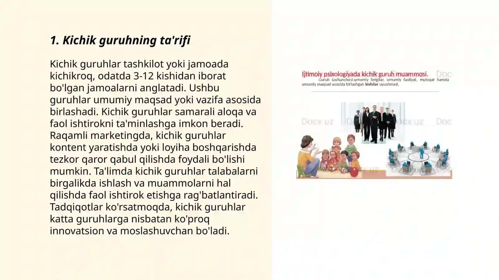 Kichik guruhlar psixologiyasi 3