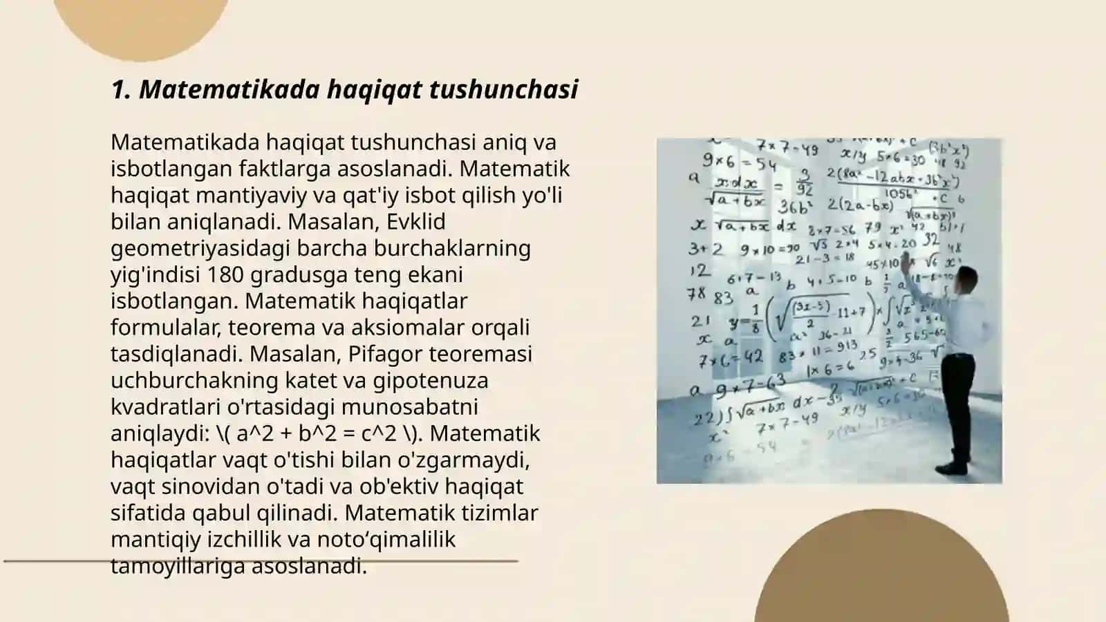 Matematikada haqiqat masalasi 3
