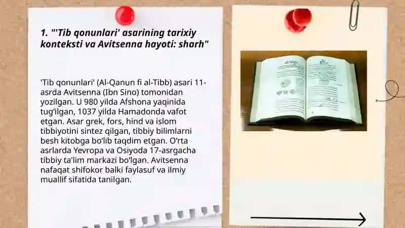 "Tib qonunlari" asariga sharh 3