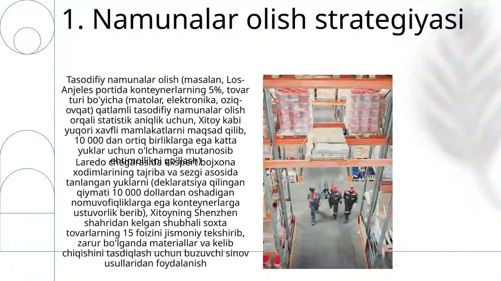 Namunalar olish strategiyasi 3
