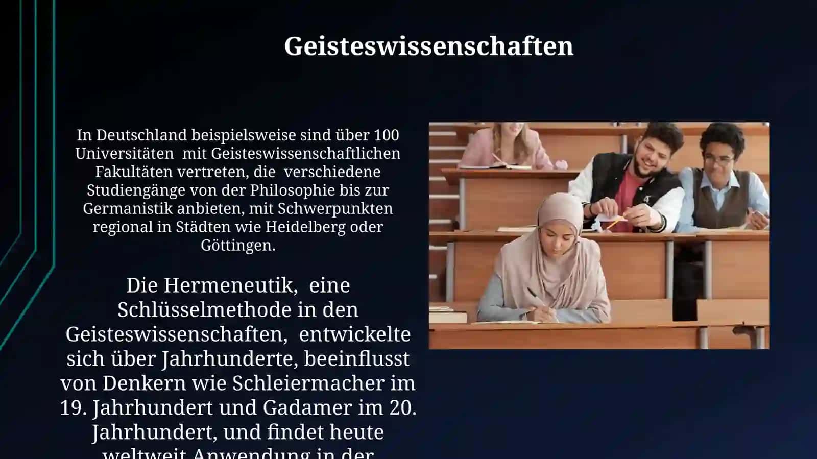 Die Fachrichtungen an den Universitäten 3