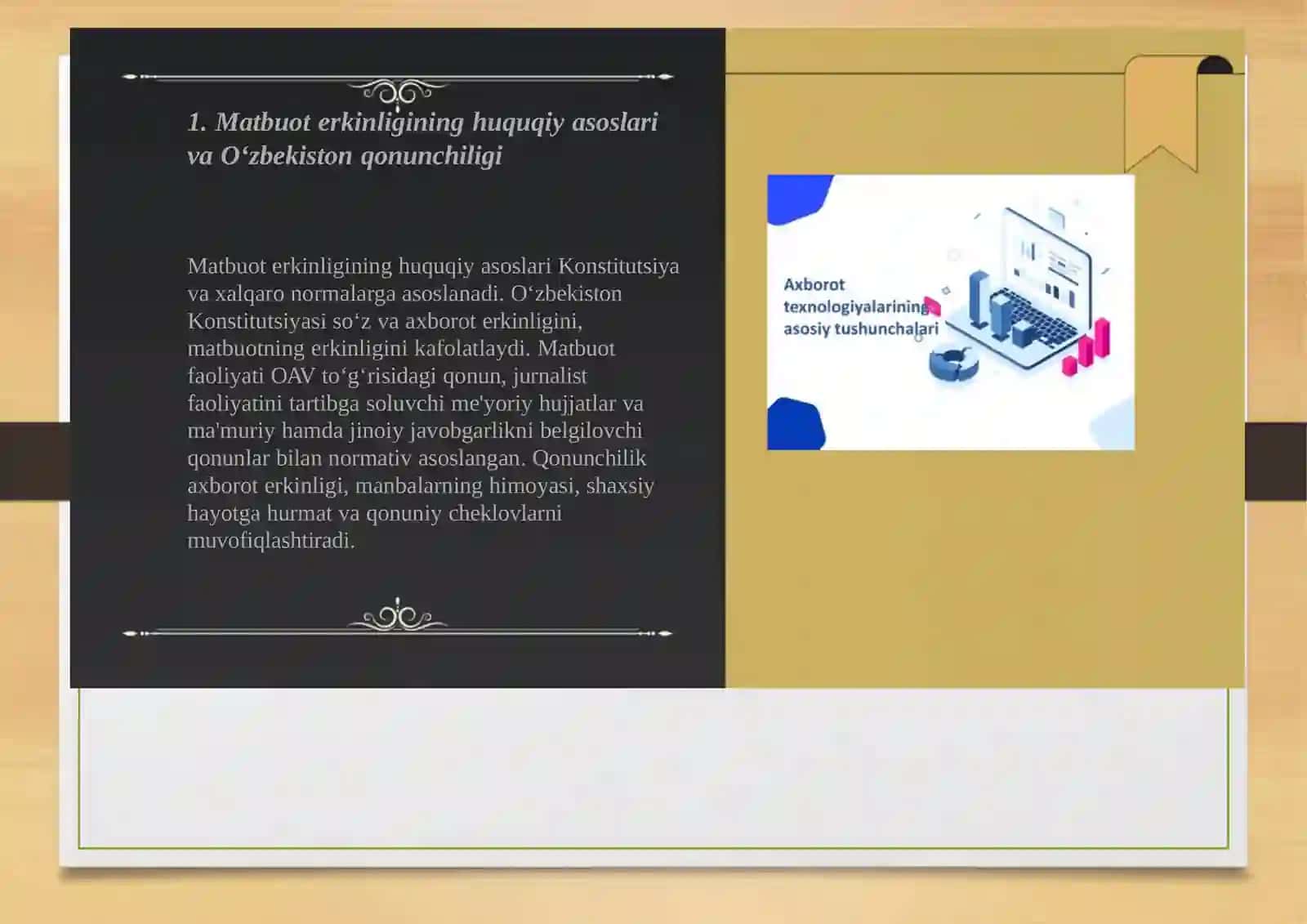 Matbuotdasoʻz va axborotolish erkinligi 3