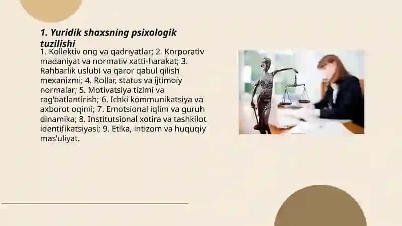 Yuridik shaxs psixologiyasi 3